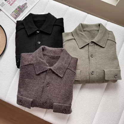 Damen Strickjacke mit Brusttaschen Norvielle