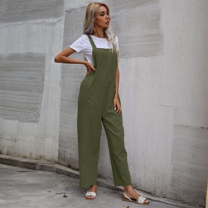 Damen Latzhose Bequem Mit Taschen Norvielle