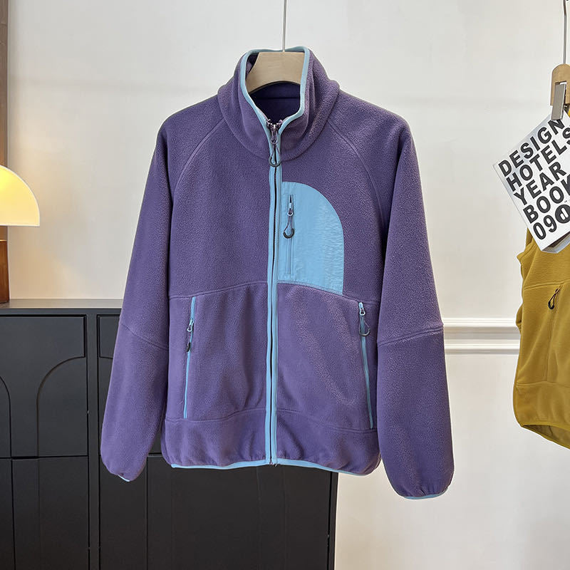 Damen Fleecejacke Hochschließend Praktische Taschen Norvielle