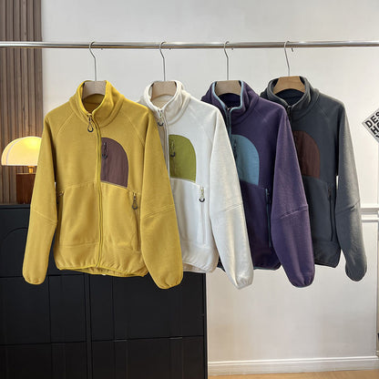 Damen Fleecejacke Hochschließend Praktische Taschen Norvielle - Norvielle