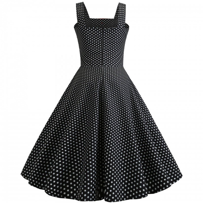 Damen Vintage Swingkleid mit Polka-Dots Norvielle
