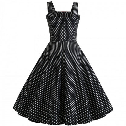 Damen Vintage Swingkleid mit Polka-Dots Norvielle