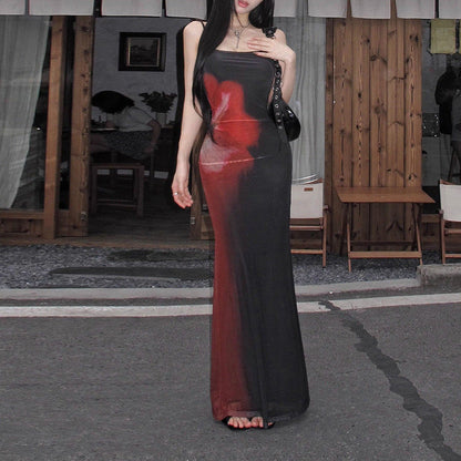 Damen Minikleid Asymmetrisch Farbverlauf Norvielle