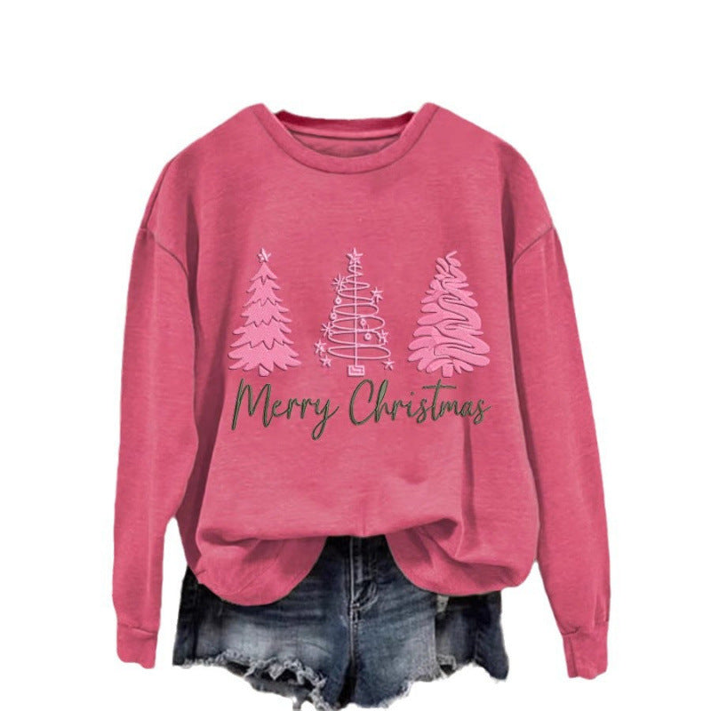 Damen Weihnachtssweatshirt Festlich Rot Norvielle