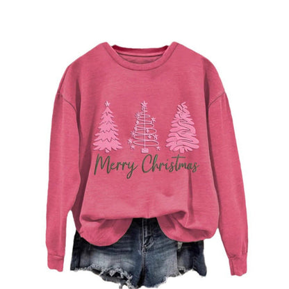 Damen Weihnachtssweatshirt Festlich Rot Norvielle