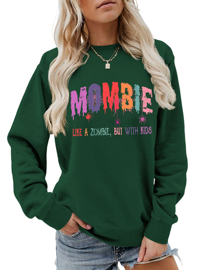 Damen Sweatshirt Zombie Motiv Norvielle