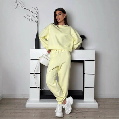 Damen Sweatanzug Komfort Norvielle Hoch Bündchen