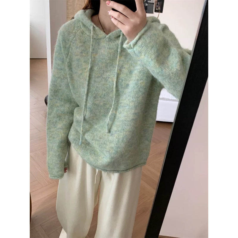 Damen Hoodie Weiches Fleece Kängurutasche