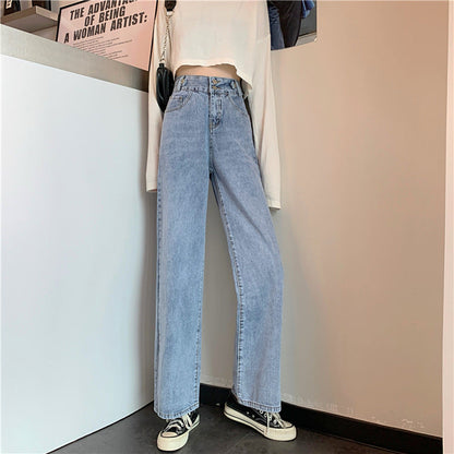 Damen Hochtaille Bootcut Jeans Norvielle