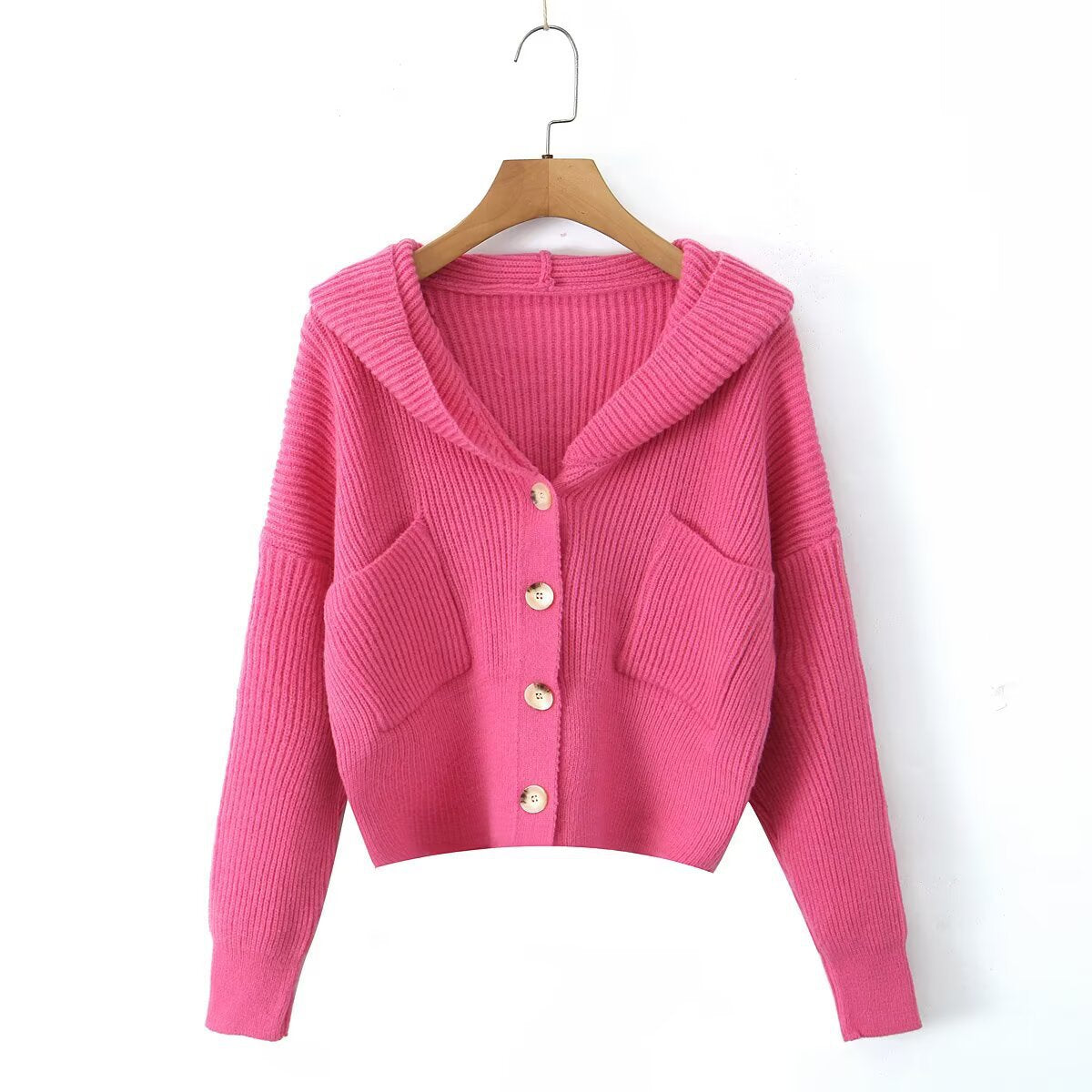 Damen Strickjacke Kuschelig Mit Kapuze Norvielle