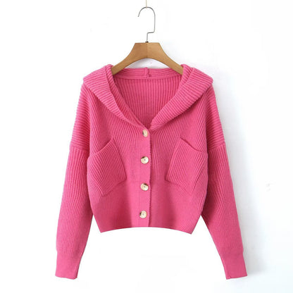 Damen Strickjacke Kuschelig Mit Kapuze Norvielle