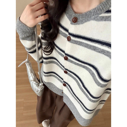 Damen Cardigan Streifenmuster Norvielle