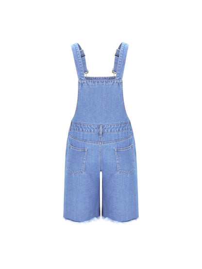 Herren Latzhose Denim Distressed