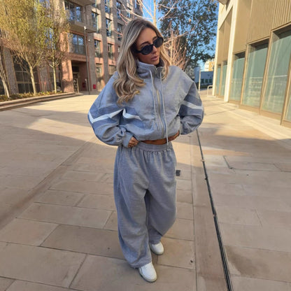 Damen Sportliche Loungewear Weite Kapuze Norvielle