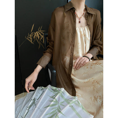 Damen Maxikleid mit floralem Muster Leichtes Overlay Norvielle