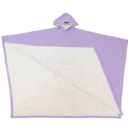 Damen Poncho-Decke mit Kapuze aus Wolle Norvielle