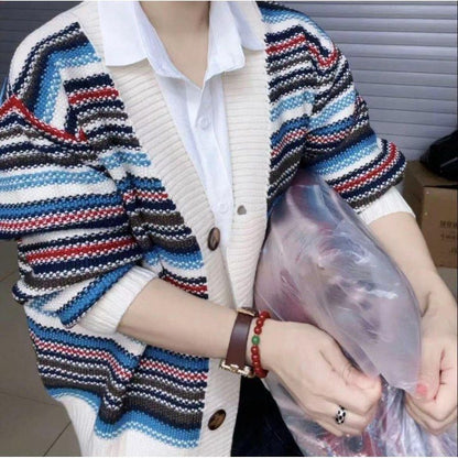 Damen Strickjacke Streifendesign Norvielle