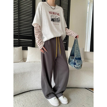 Damen Sweathose Weites Modell Seitentaschen Bequem