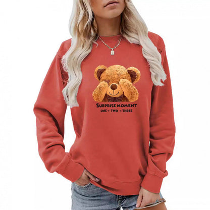 Damen Pullover Bärenmotiv Norvielle