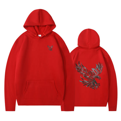 Damen Kapuzenpullover Adlerdesign Weich Norvielle