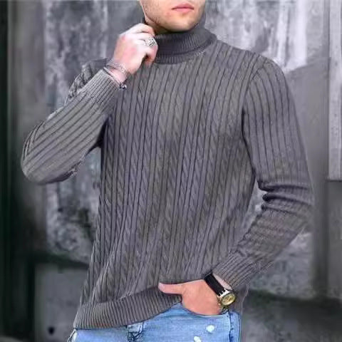 Herren Rollkragenpullover Komfortstrick Qualität Norvielle