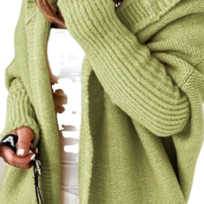 Damen Cardigan mit Kapuze Farbverlauf