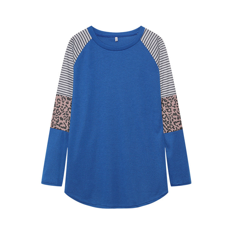 Damen Langarmshirt Tiermuster Streifen Norvielle