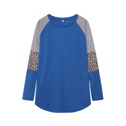 Damen Langarmshirt Tiermuster Streifen Norvielle