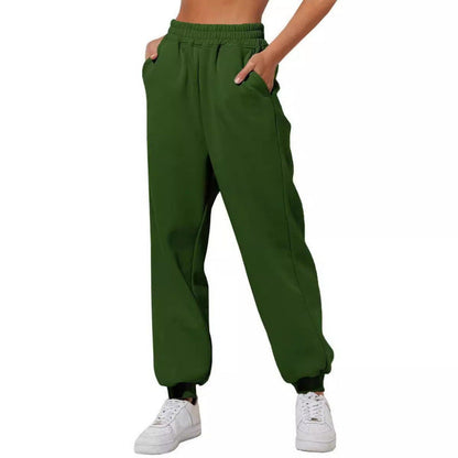 Damen Jogginghose Elastischer Bund Eingrifftaschen Norvielle