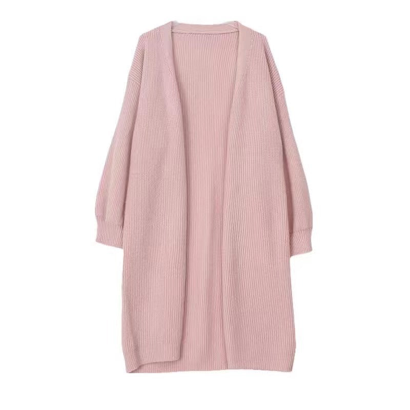 Damen Strickjacke Weit Großzügig Revers Norvielle