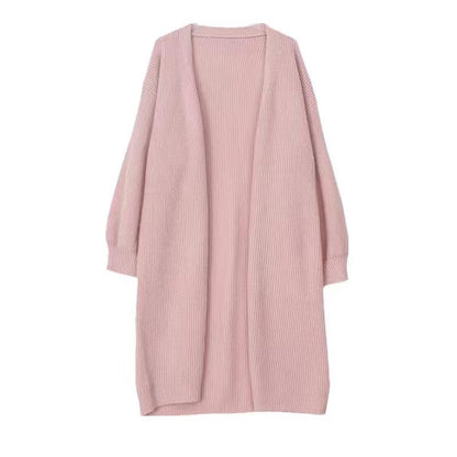 Damen Strickjacke Weit Großzügig Revers Norvielle