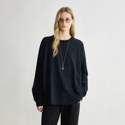 Damen Langarmshirt Minimalistisch Norvielle