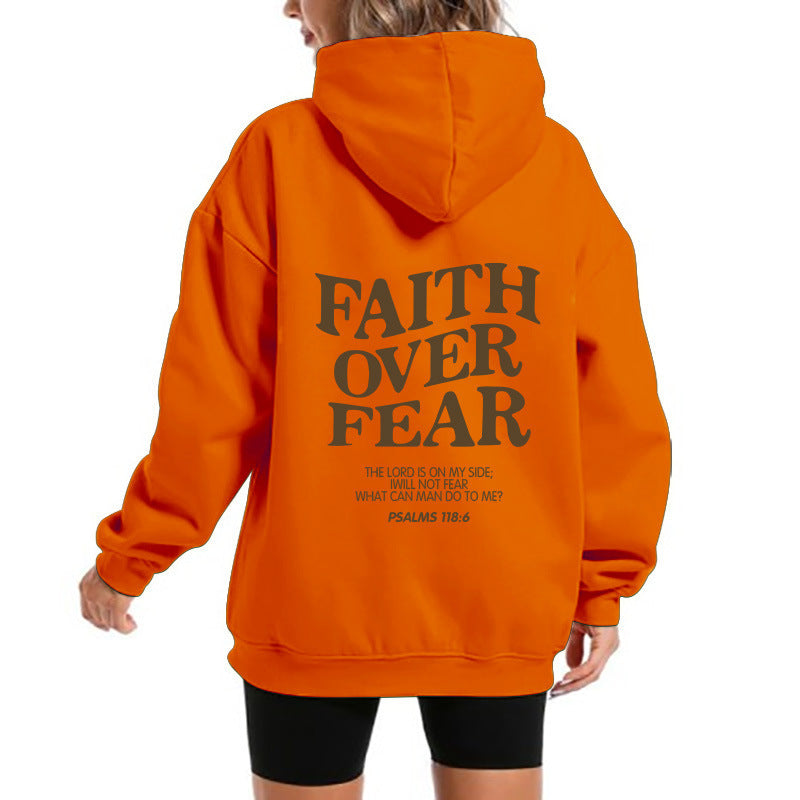Damen Kapuzensweater Bequem Motivierender Schriftzug Norvielle