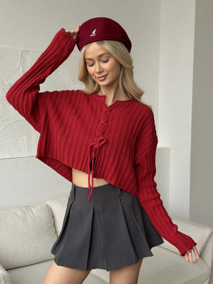 Damen Strickpullover locker Norvielle Zopfdesign