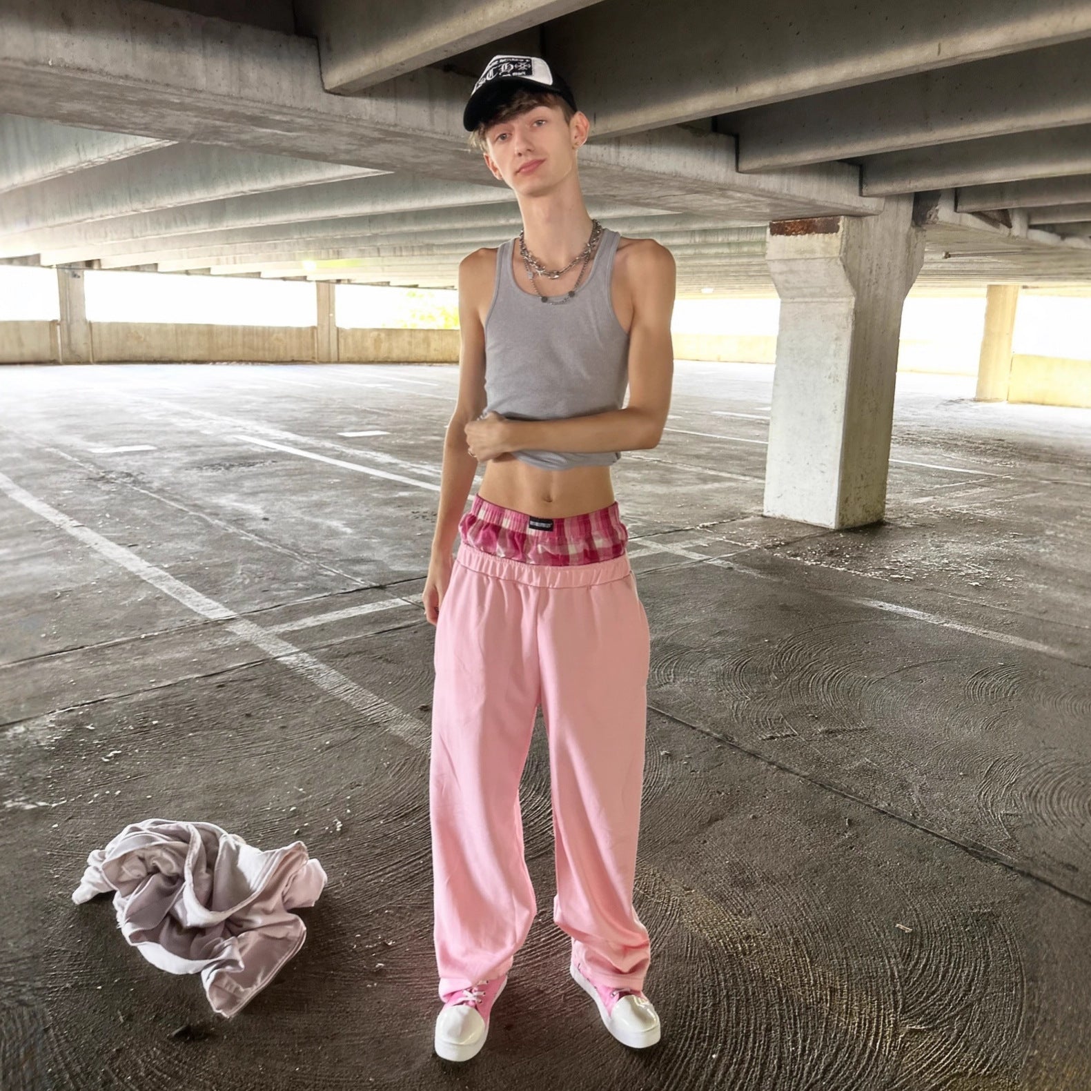 Damen Jogginghose Elastischer Bund Hochwertige Baumwolle Schwarz - Norvielle