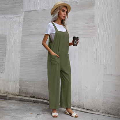 Damen Latzhose Bequem Mit Taschen Norvielle