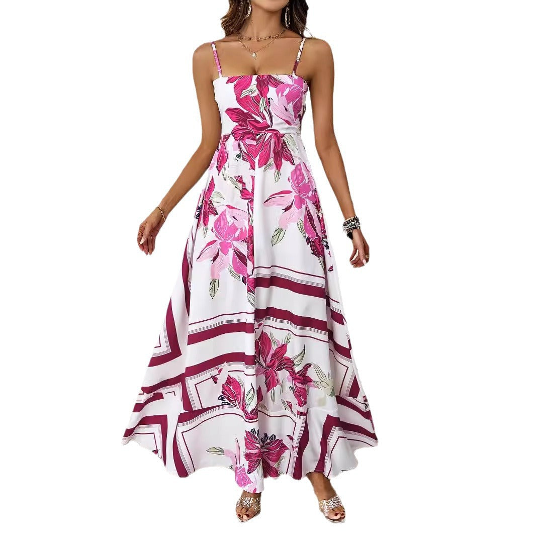 Damen Maxikleid Grafisches Muster Norvielle