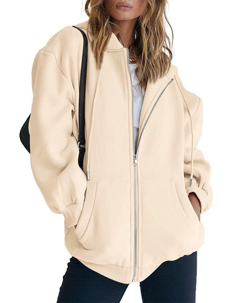 Damen Oversized Kapuzenjacke mit Taschen Norvielle