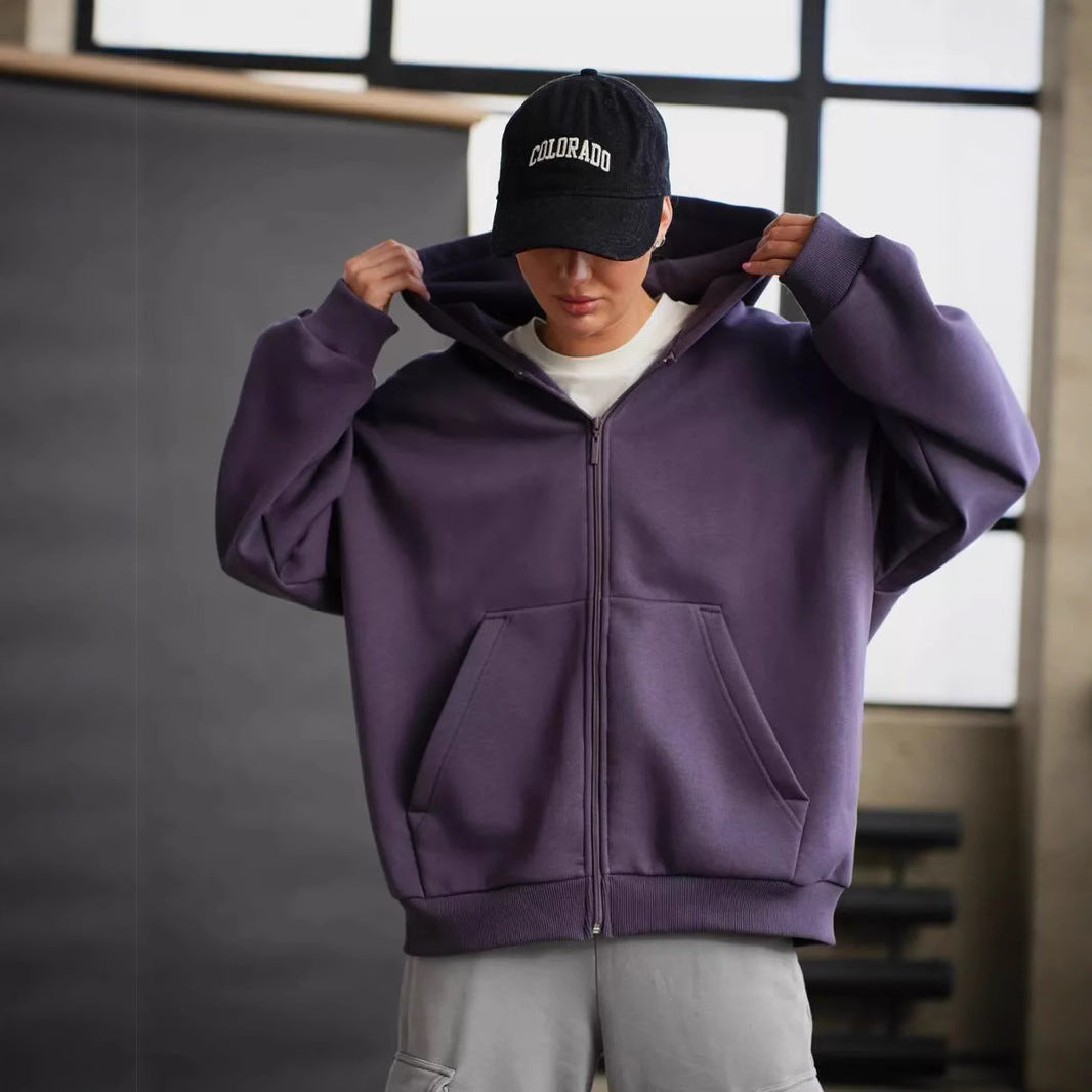 Damen Zip-Hoodie Lässiger Schnitt Große Taschen Norvielle