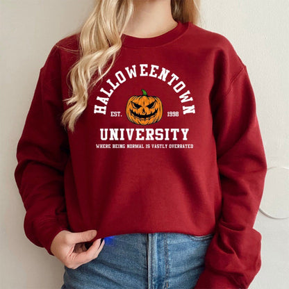 Damen Sweatshirt Kreatives Halloween-Design Baumwolle Bequem