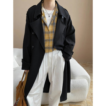 Damen Trenchcoat Elegantes Design Norvielle - Norvielle