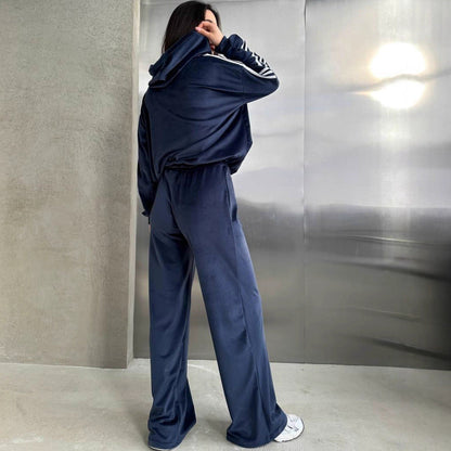 Damen Hoodie Set Velvet Norvielle