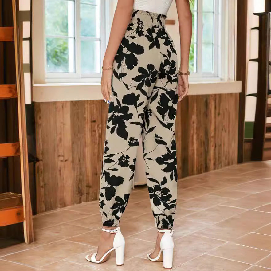 Damen Blumendruck-Hosen Norvielle Trend