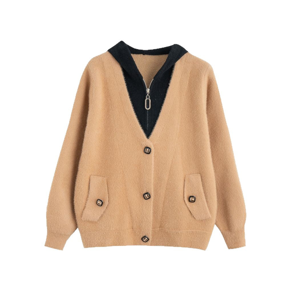 Damen Strickjacke Edle Knöpfe Norvielle