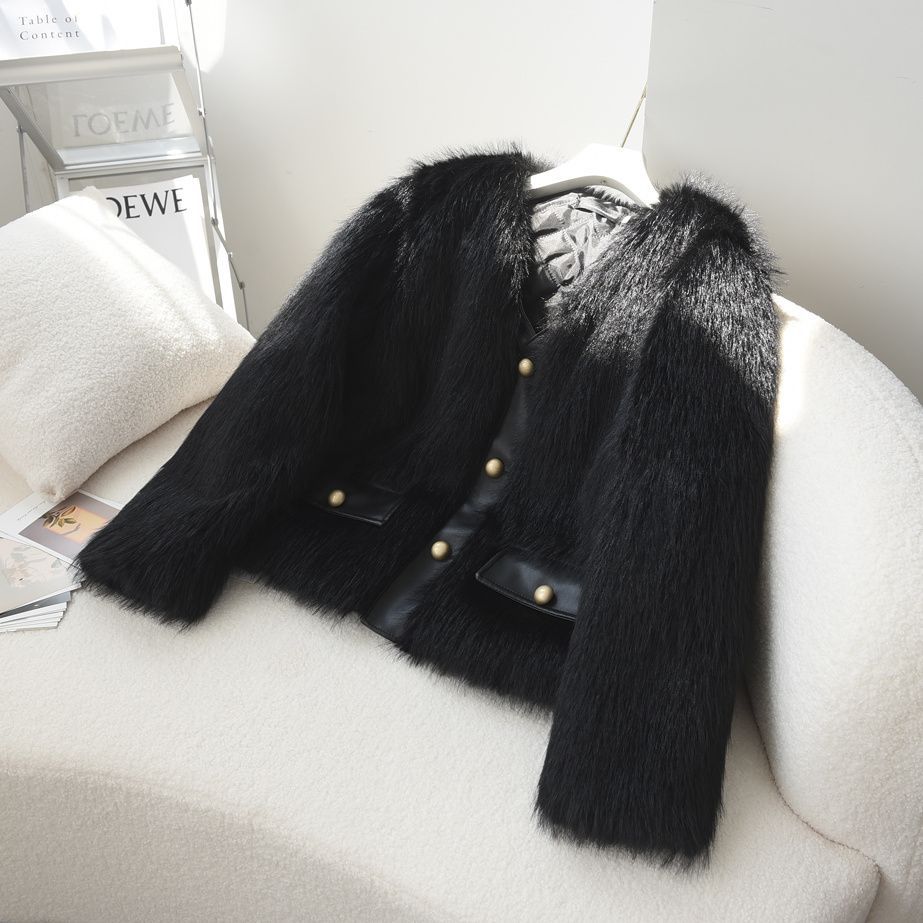 Damen Fuzzy Pelzjacke Norvielle wird zu: Damen Fleecejacke Fuzzy
