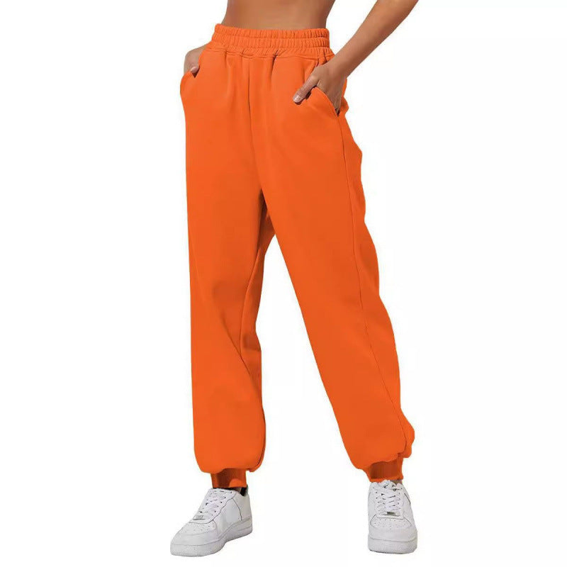Damen Jogginghose Elastischer Bund Eingrifftaschen Norvielle
