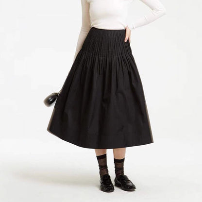 Damen Midirock Plissee Details Norvielle