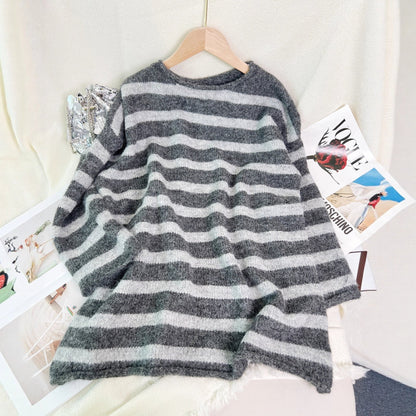 Damen Streifenpullover aus Norwoll mit modernem Design