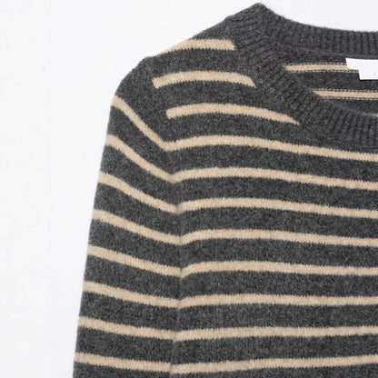 Damen Kaschmir Cardigan Gestreift Norvielle