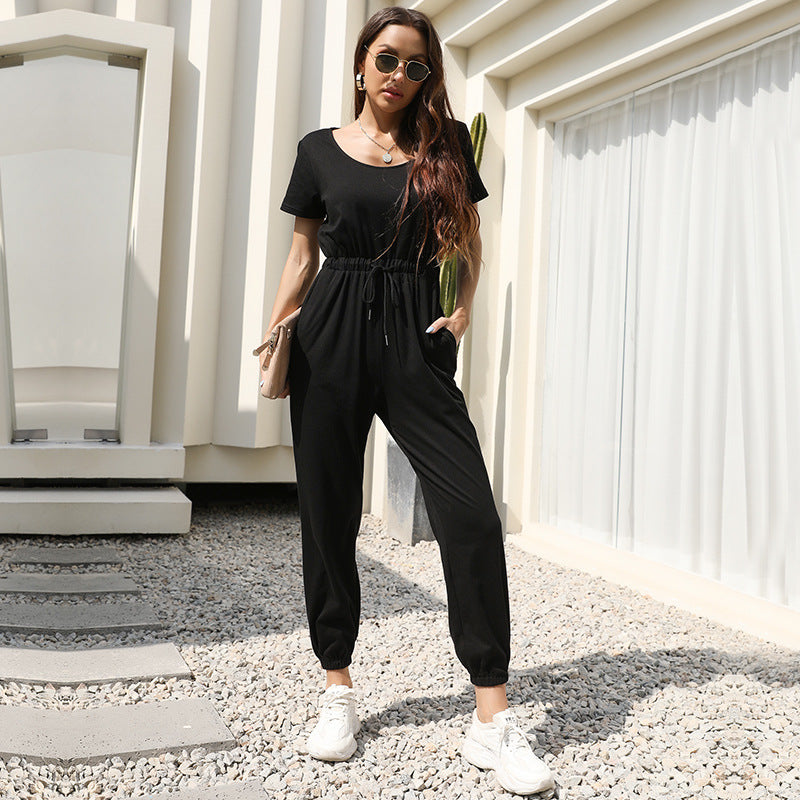 Damen Jumpsuit Elastisch Bequem Norvielle